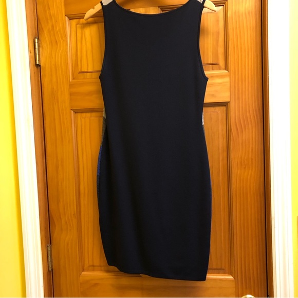 RAG & BONE Silk Layered Ruffle Color Block Dress - Blue / Gray - MEDIUM - Picture 7 of 9